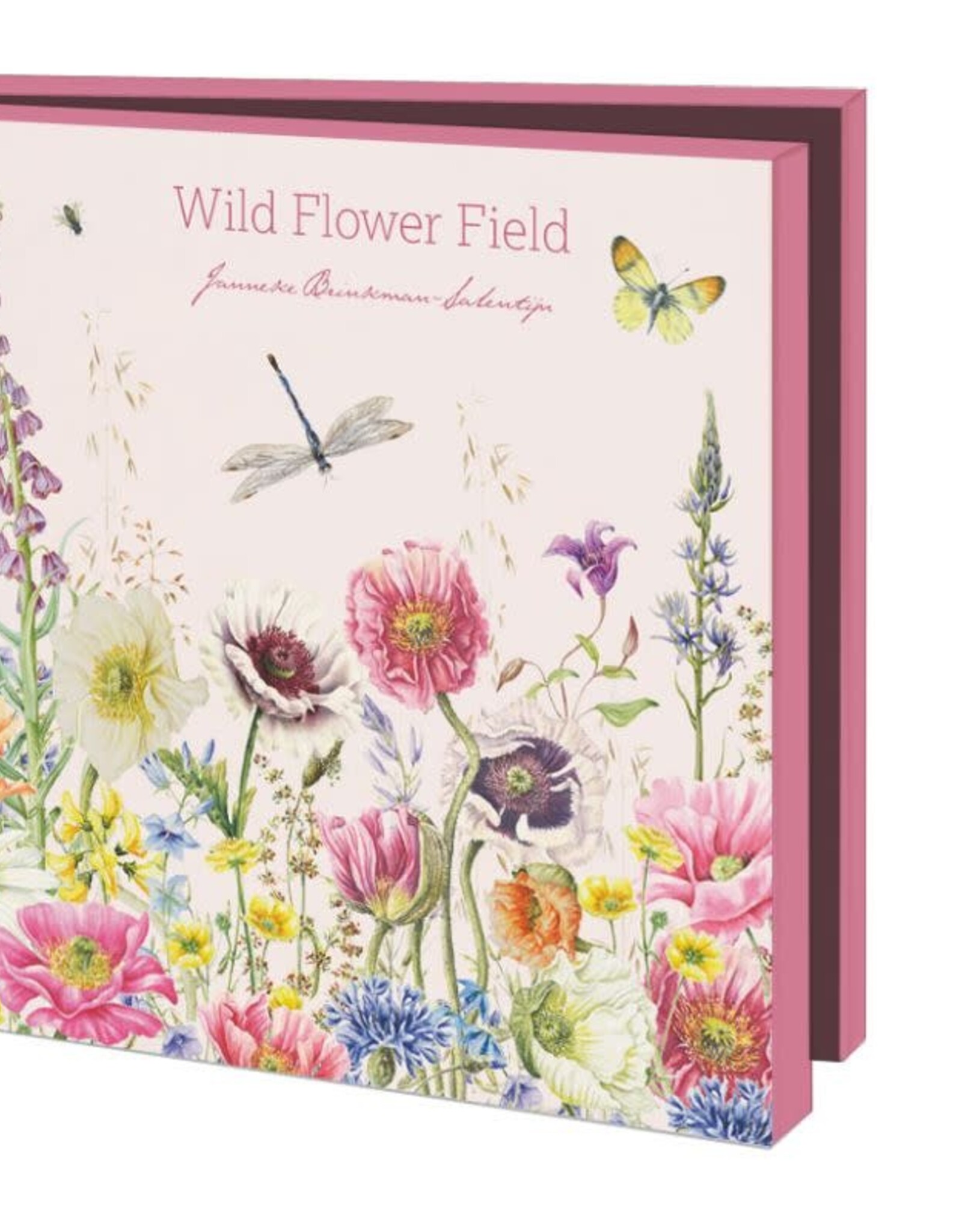Kaartenmapje met env, vierkant: Wild Flower Field, Janneke Brinkman-Salentijn