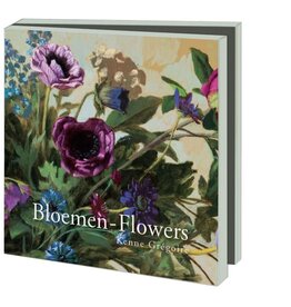 Kaartenmapje met env, vierkant: Bloemen, Kenne Gregoire