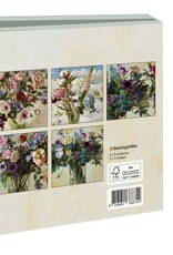 Kaartenmapje met env, vierkant: Bloemen, Kenne Gregoire