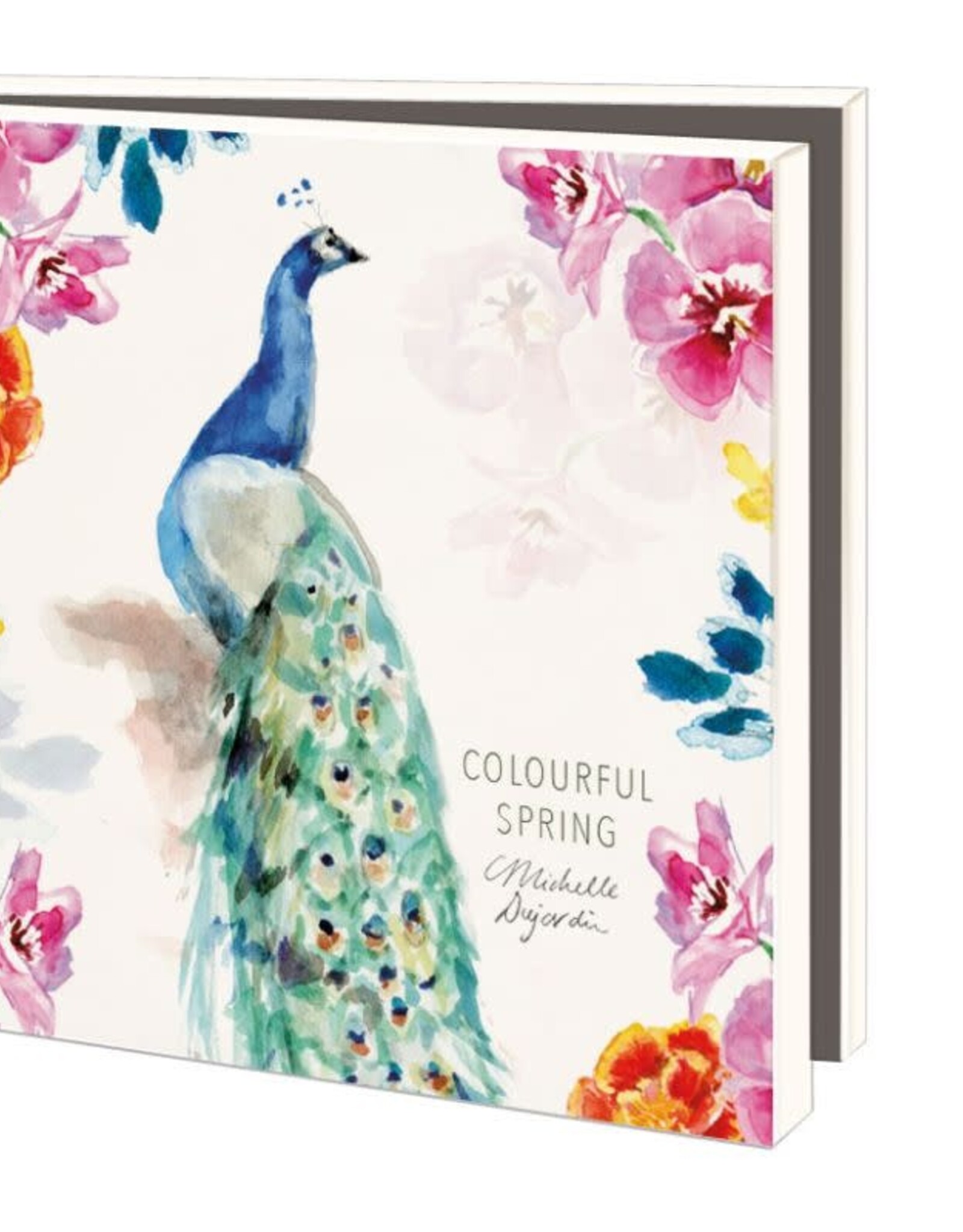 Kaartenmapje met env, vierkant: Colourful spring, Michelle Dujardin
