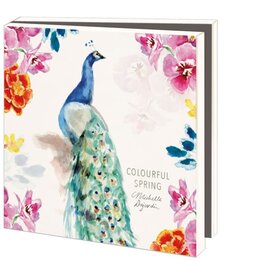 Kaartenmapje met env, vierkant: Colourful spring, Michelle Dujardin