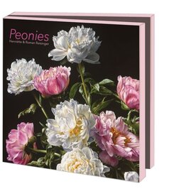 Kaartenmapje met env, vierkant: Peonies, Henriëtte & Roman Reisinger