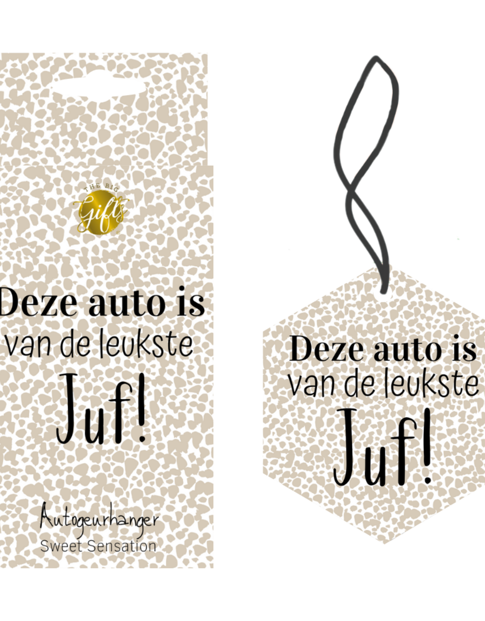The Big Gifts Autogeurhanger "Juf!" - The Big Gifts