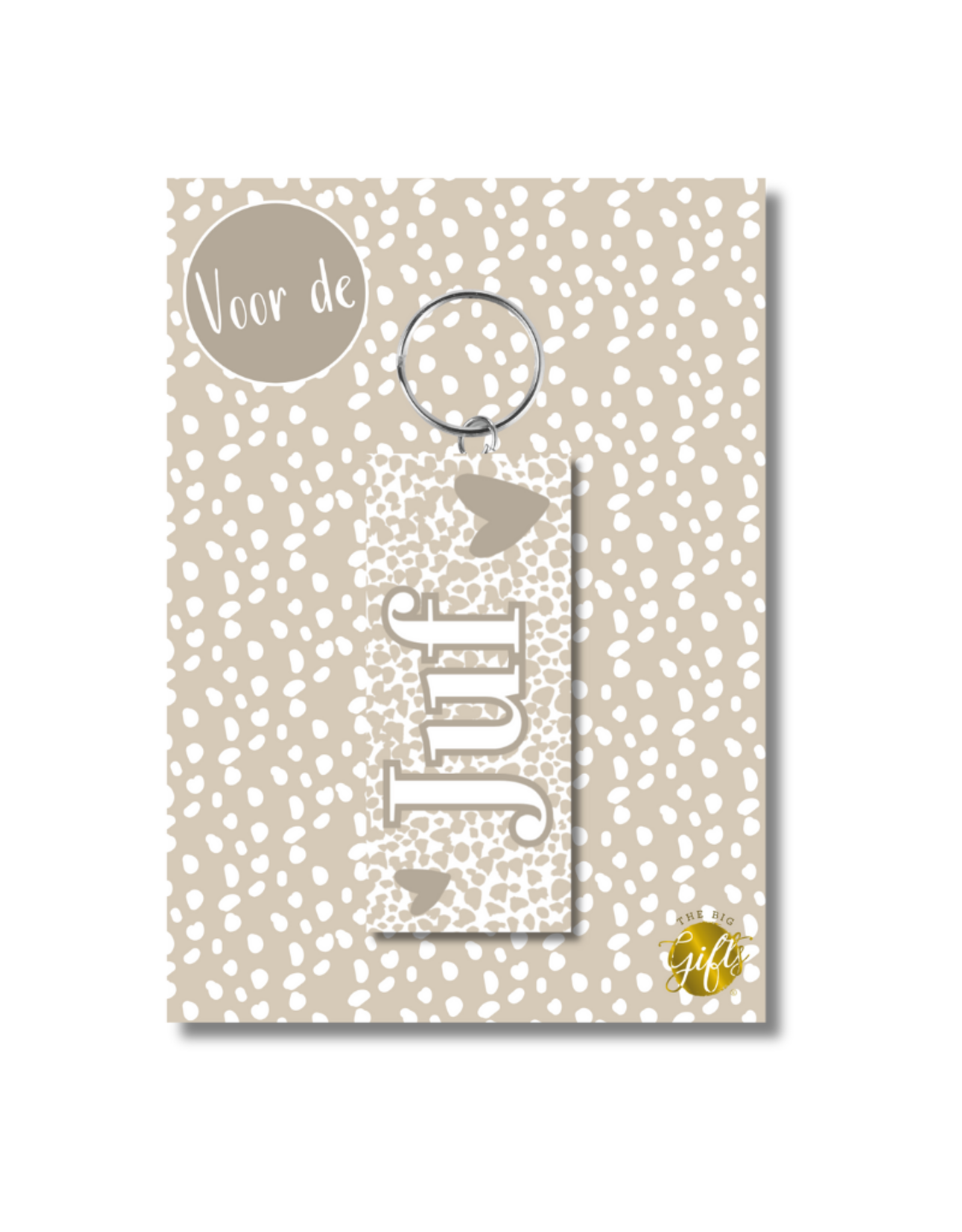 The Big Gifts Sleutelhanger Juf - The Big Gifts