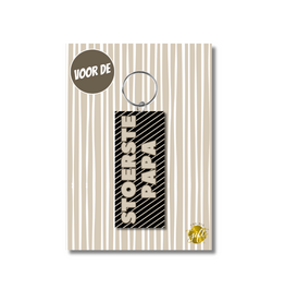 The Big Gifts Sleutelhanger Stoerste Papa - The Big Gifts