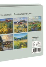 Kaartenmapje met env, vierkant: Tussen weilanden, Hans Versfelt