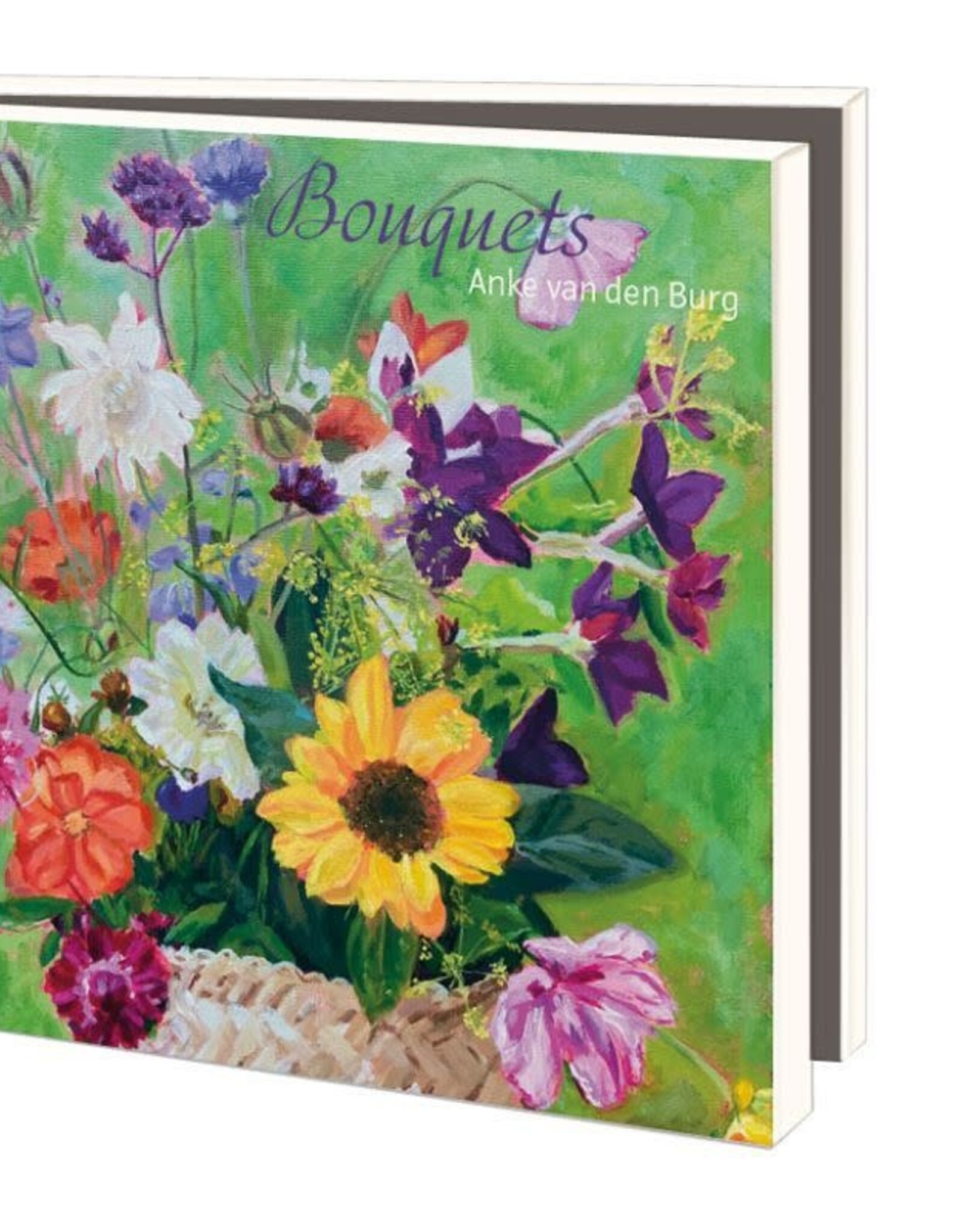 Kaartenmapje met env, Bouquets, Anke van den Burg