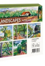 Kaartenmapje met env, vierkant: Landscapes, Peter van Tilburg