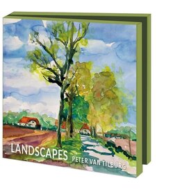 Kaartenmapje met env, vierkant: Landscapes, Peter van Tilburg