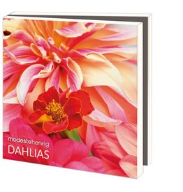 Kaartenmapje met env, vierkant: Dahlias, Modeste Herwig