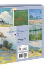 Kaartenmapje met env, vierkant:Landscapes in art