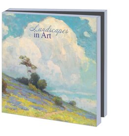 Kaartenmapje met env, vierkant:Landscapes in art