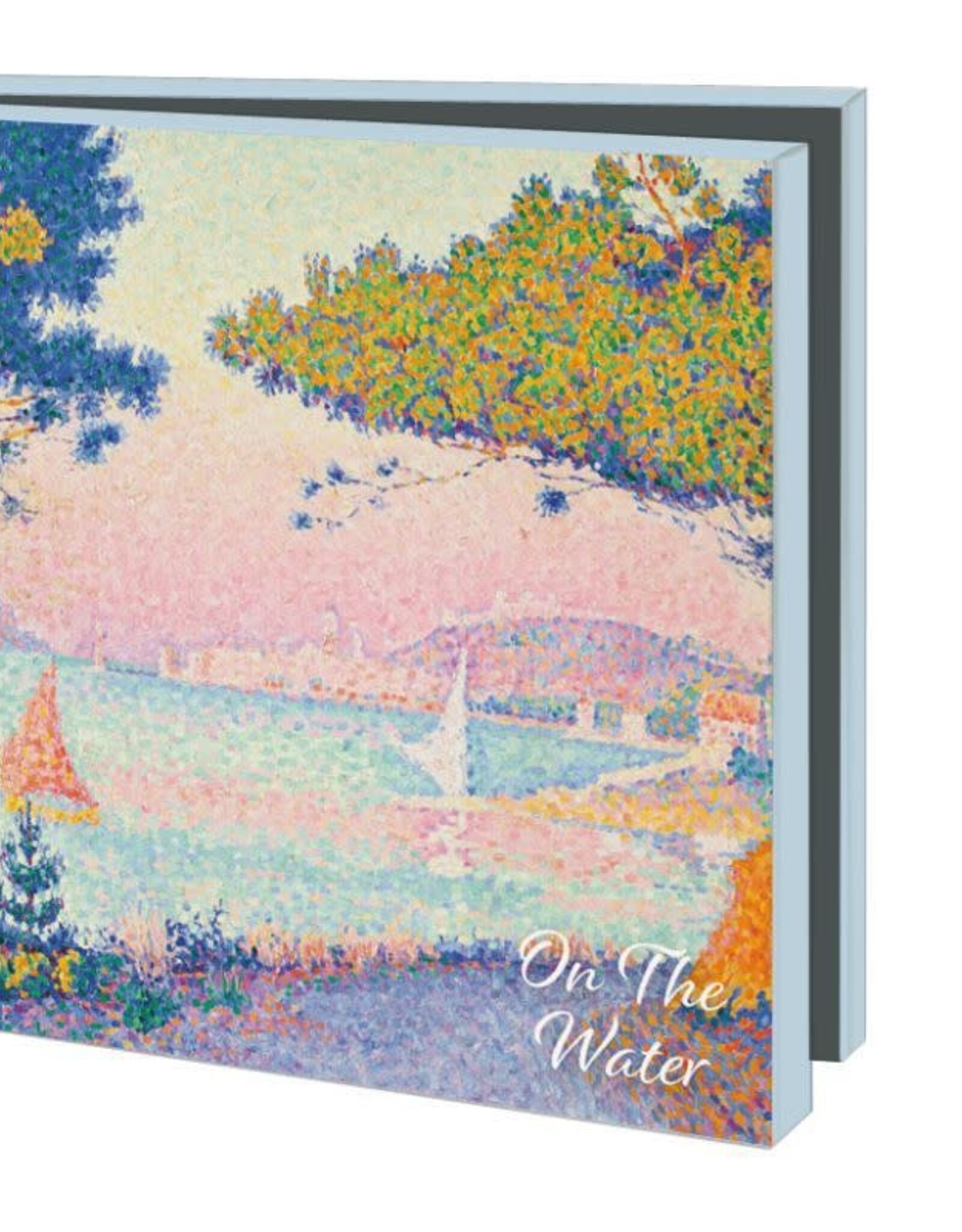 Kaartenmapje met env, vierkant:On the water