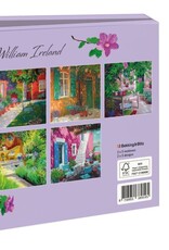 Kaartenmapje met env, vierkant:In the garden, William Ireland