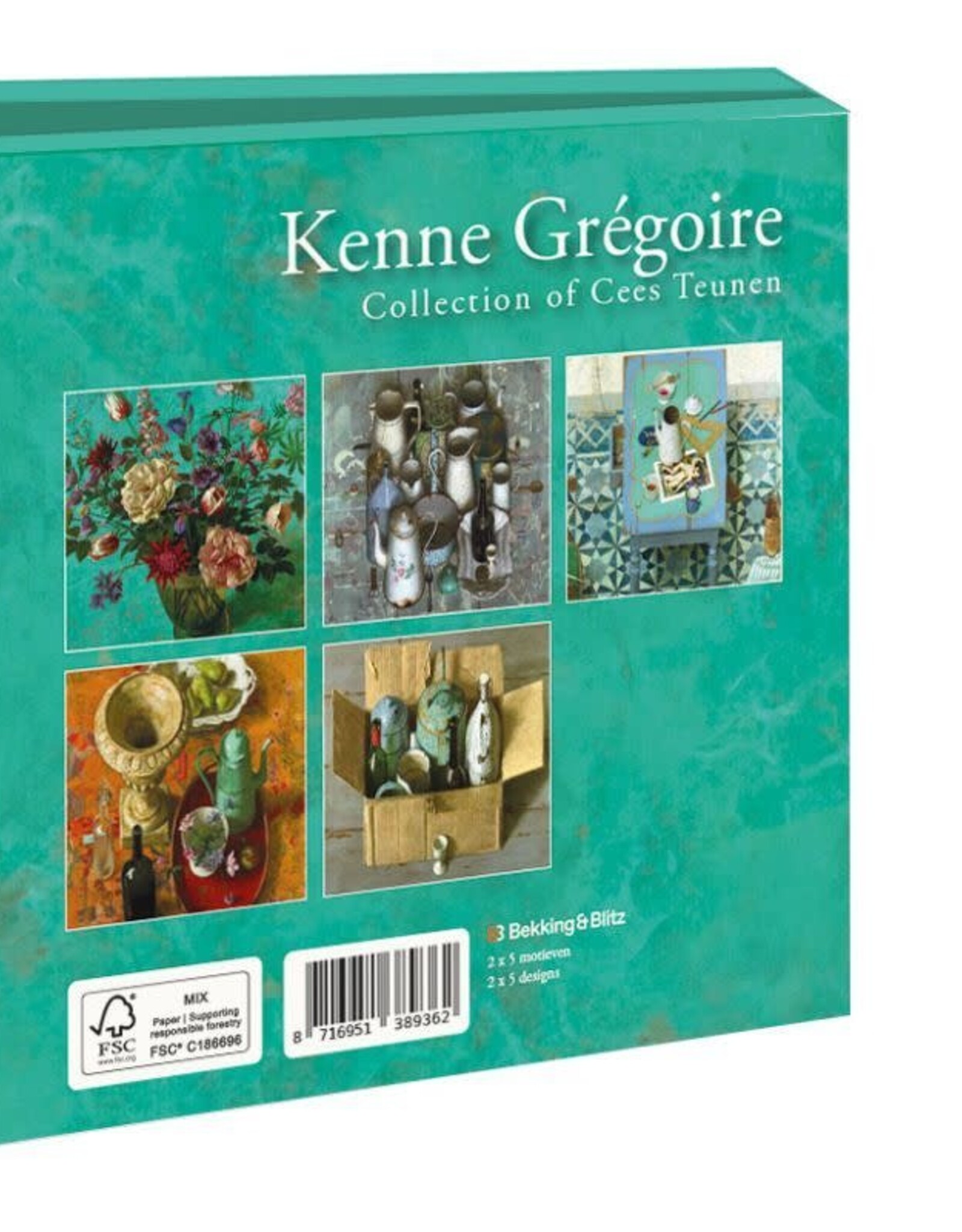 Kaartenmapje met env, vierkant: Sibylla Merian, Rijksmuseum