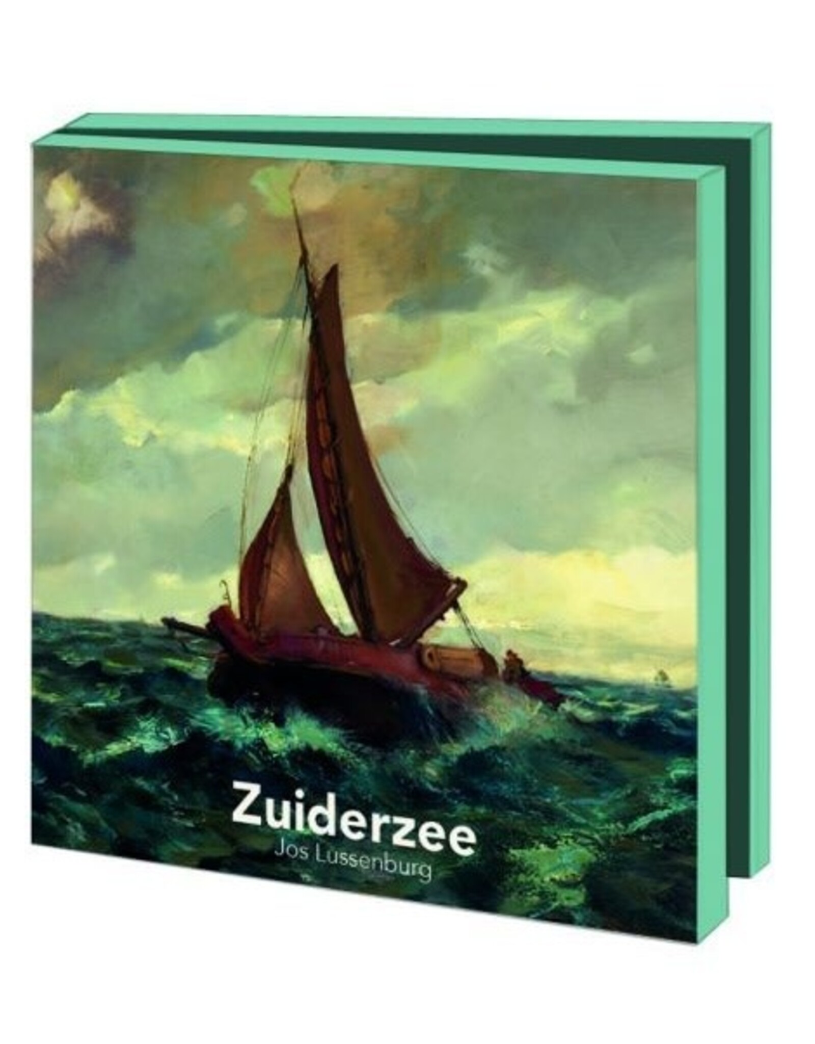 Kaartenmapje met env, vierkant: Zuiderzee, Jos Lussenburg