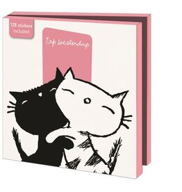 Kaartenmapje met env, vierkant: Pim & Pom, Fiep Westendorp