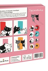 Kaartenmapje met env, vierkant: Pim & Pom, Fiep Westendorp