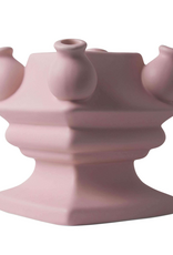 Heinen Delfts Blauw Tulpenvaas Stapelgekte Roze mat Bodem 17cm - Heinen Delfts Blauw