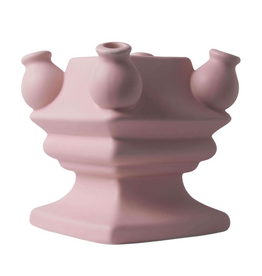 Heinen Delfts Blauw Tulpenvaas Stapelgekte Roze mat Bodem 17cm - Heinen Delfts Blauw