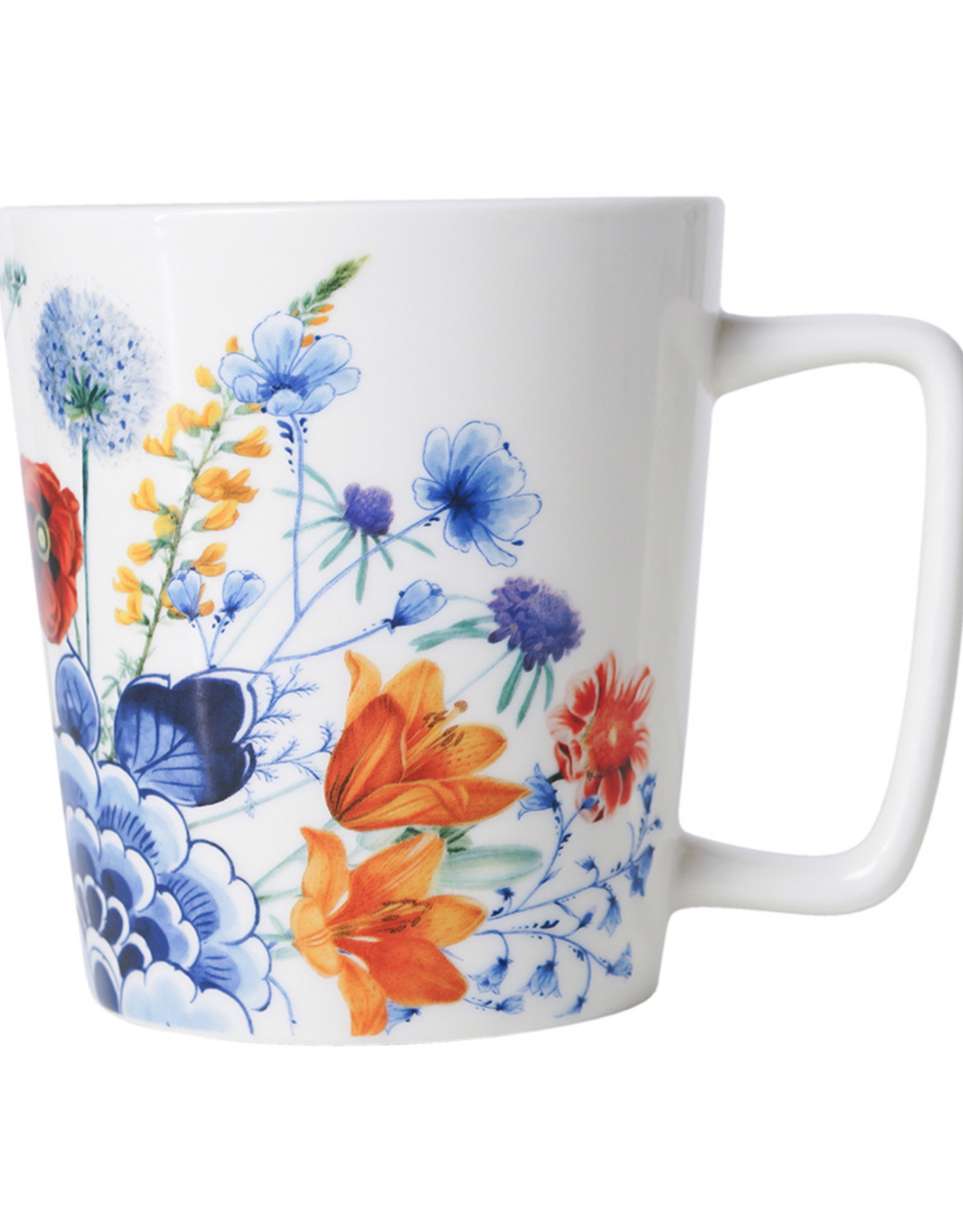 Heinen Delfts Blauw Theemok Wildbloemen "Oasis" 300ml - Heinen Delfts Blauw