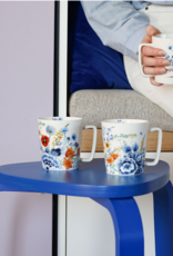 Heinen Delfts Blauw Theemok Wildbloemen "Oasis" 300ml - Heinen Delfts Blauw