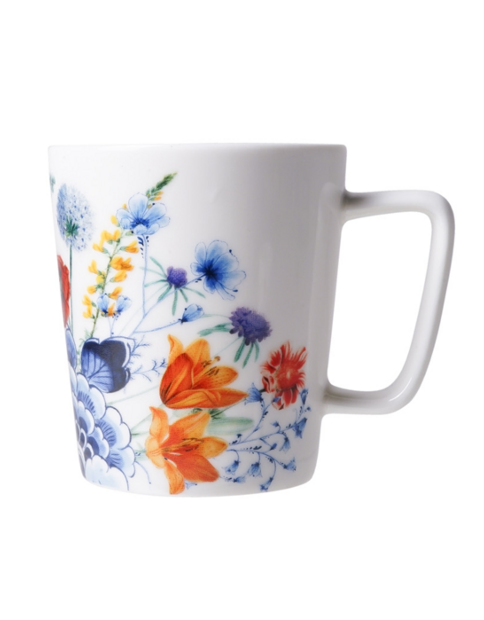 Heinen Delfts Blauw Koffiemok Wildbloemen "Flower Oasis" 145ml - Heinen Delfts Blauw