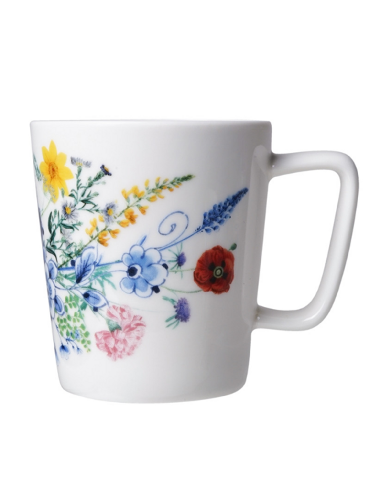 Heinen Delfts Blauw Koffiemok Wildbloemen "Flower Garden" 145ml - Heinen Delfts Blauw