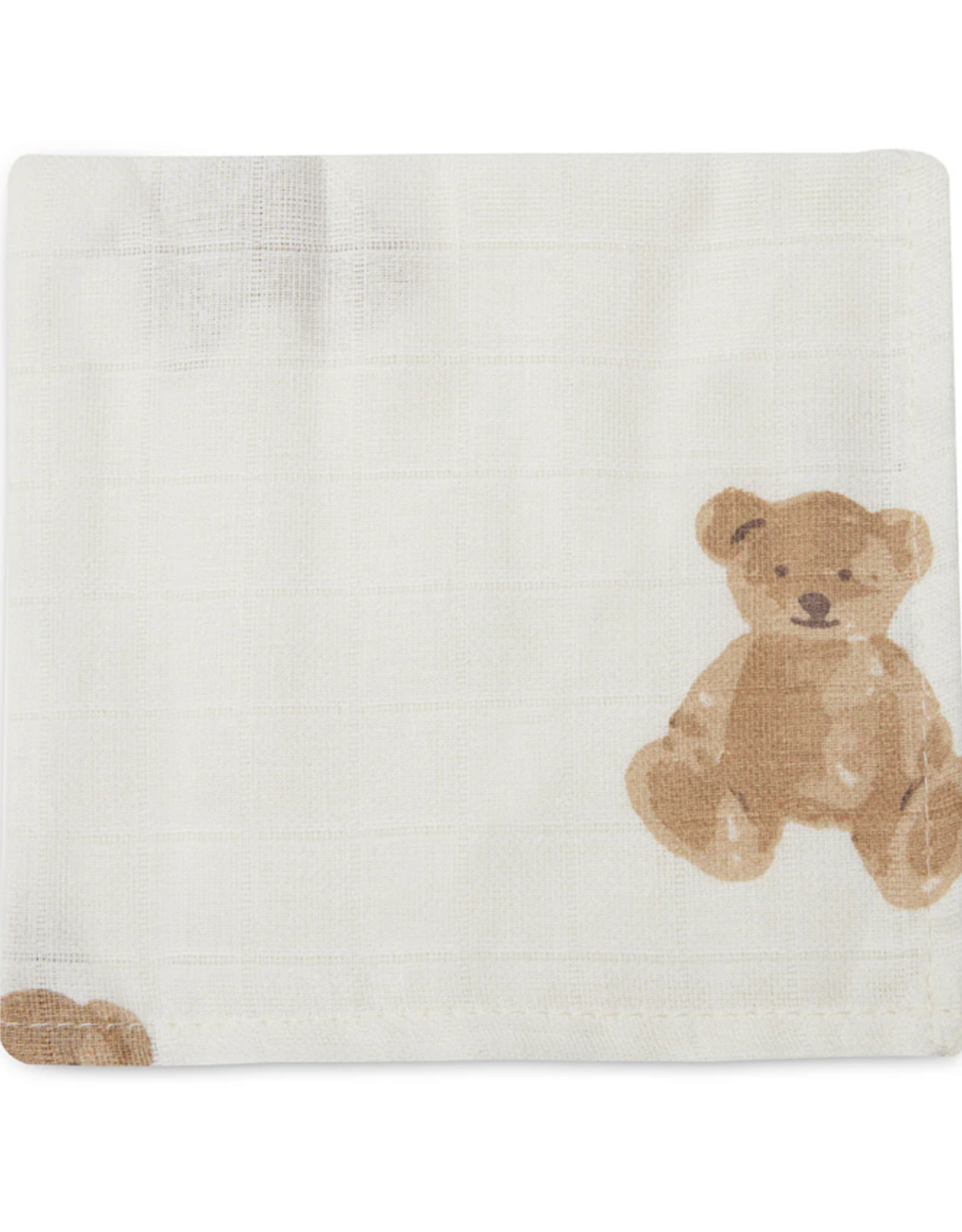 Jollein Hydrofiel Monddoekje 31x31cm Teddy bear - Jollein