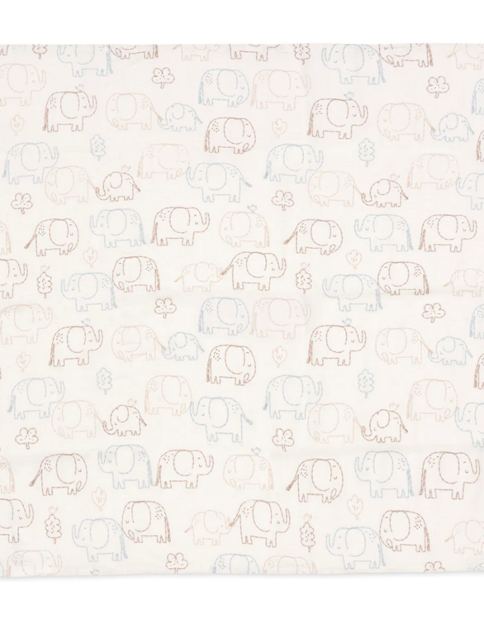 Jollein Hydrofiele Doek Small 70x70cm Elephant Tales - Jollein