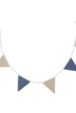 Jollein Vlaggenlijn 200x17cm Jeans Blue/Olive green - Jollein