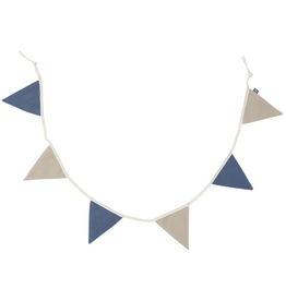 Jollein Vlaggenlijn 200x17cm Jeans Blue/Olive green - Jollein