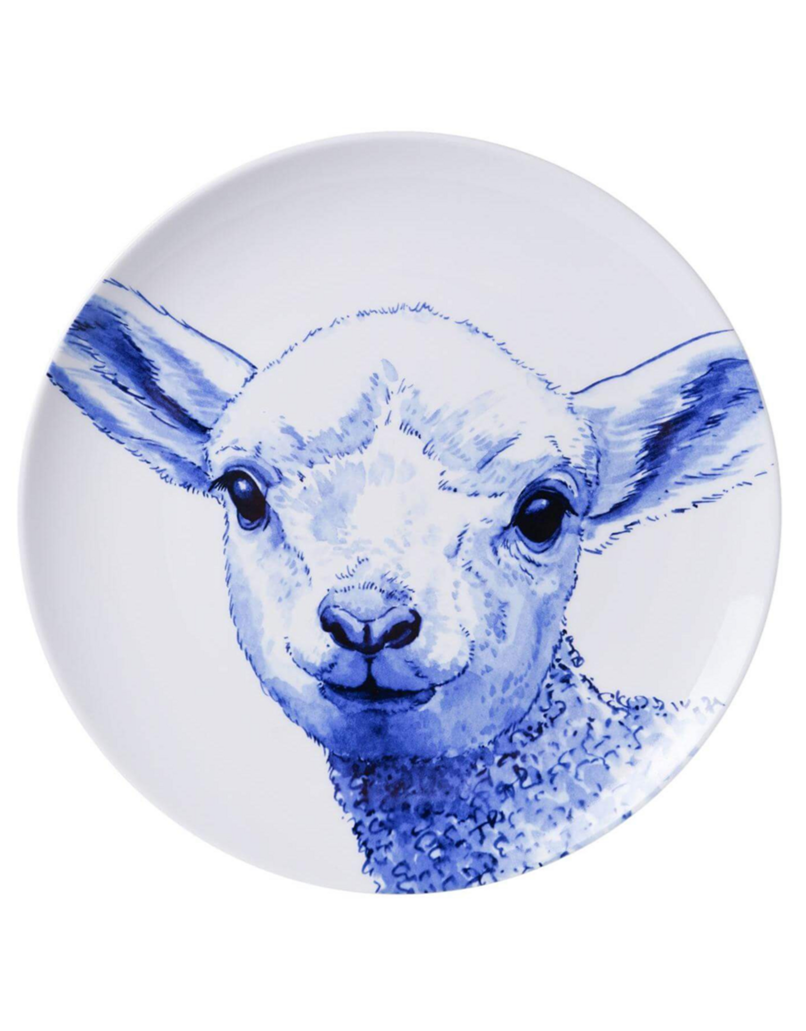 Heinen Delfts Blauw Wandbord Lammetje 26,5cm - Heinen Delfts Blauw