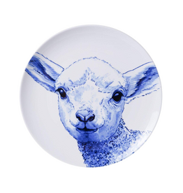 Heinen Delfts Blauw Wandbord Lammetje 26,5cm - Heinen Delfts Blauw