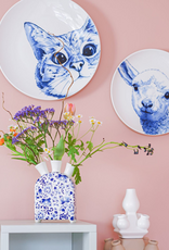 Heinen Delfts Blauw Wandbord Lammetje 26,5cm - Heinen Delfts Blauw