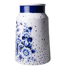Heinen Delfts Blauw Melkbus Vaas Blauwe Stip 30cm - Heinen Delfts Blauw