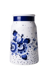 Heinen Delfts Blauw Melkbus Vaas Blauwe Stip 20,5cm - Heinen Delfts Blauw
