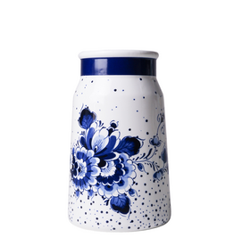 Heinen Delfts Blauw Melkbus Vaas Blauwe Stip 20,5cm - Heinen Delfts Blauw