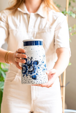 Heinen Delfts Blauw Melkbus Vaas Blauwe Stip 20,5cm - Heinen Delfts Blauw