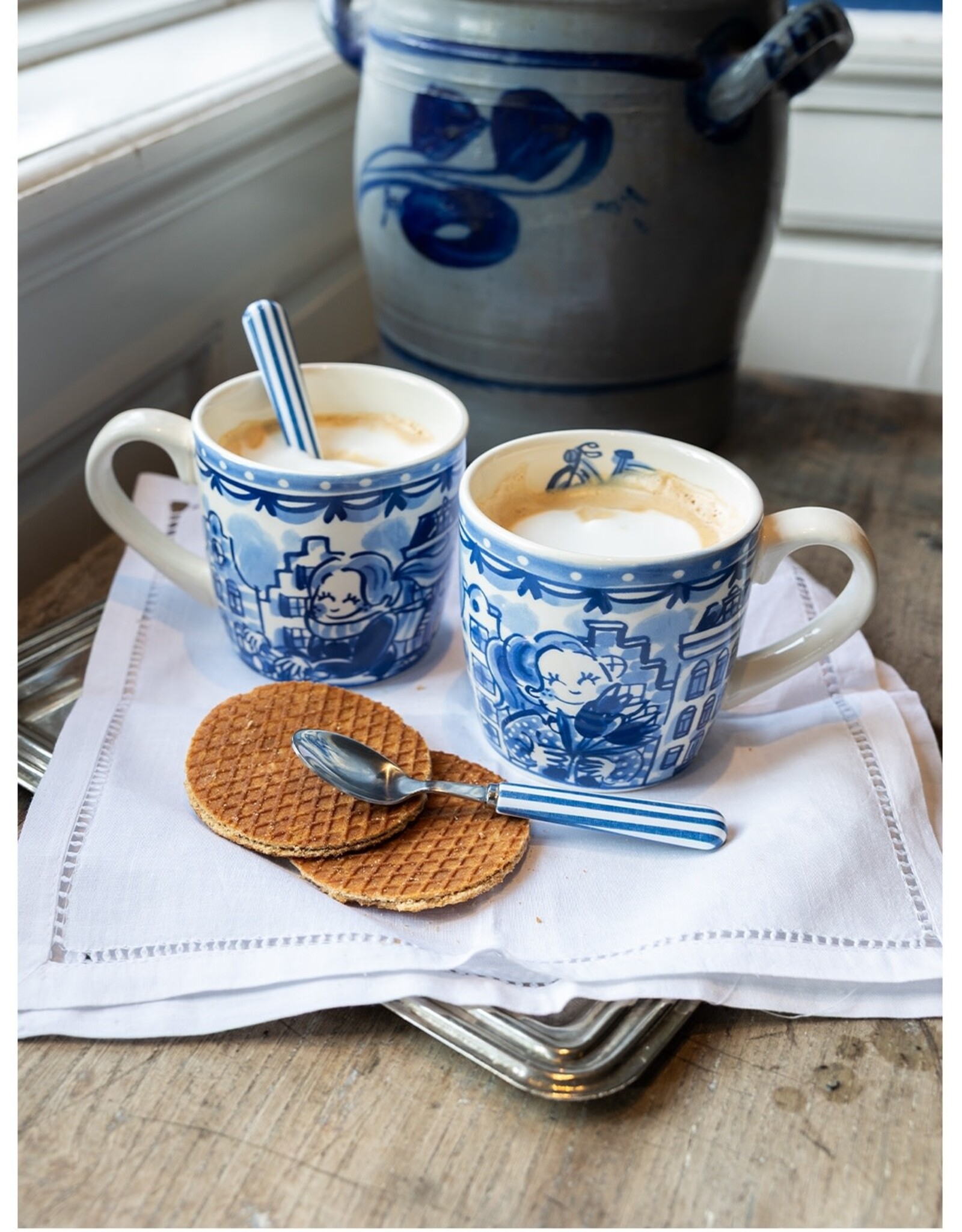 Blond Amsterdam Cappuccino Beker 0,5L "Delfts Blond" - Blond Amsterdam