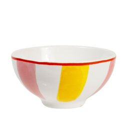 Blond Amsterdam Kom op voet 11,5cm Pink Yellow "Even Bijkletsen" - Blond Amsterdam