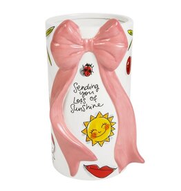 Blond Amsterdam Vaas met Strik Moederdag 2026 - Blond Amsterdam