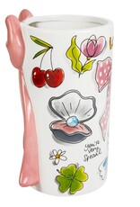 Blond Amsterdam Vaas met Strik Moederdag 2026 - Blond Amsterdam