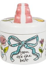 Blond Amsterdam Pot met Strik Moederdag 2026 - Blond Amsterdam