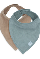 Jollein Slab Bandana Hydrofiel Sea Green/Bisquit (2pack) - Jollein