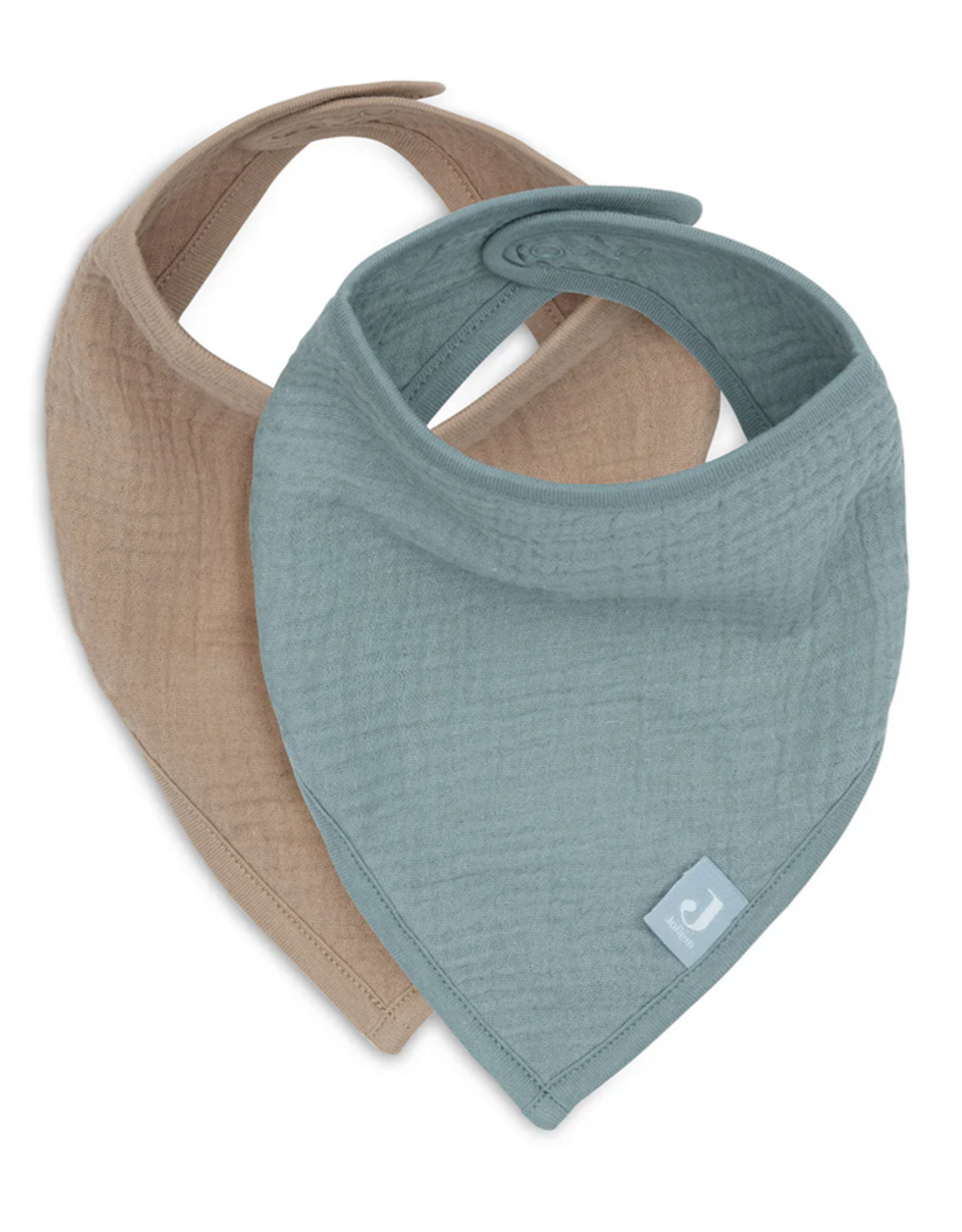 Jollein Slab Bandana Hydrofiel Sea Green/Bisquit (2pack) - Jollein