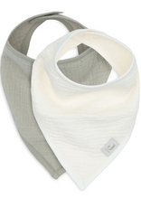 Jollein Slab Bandana Hydrofiel Olive Green/Oatmeal (2pack) - Jollein