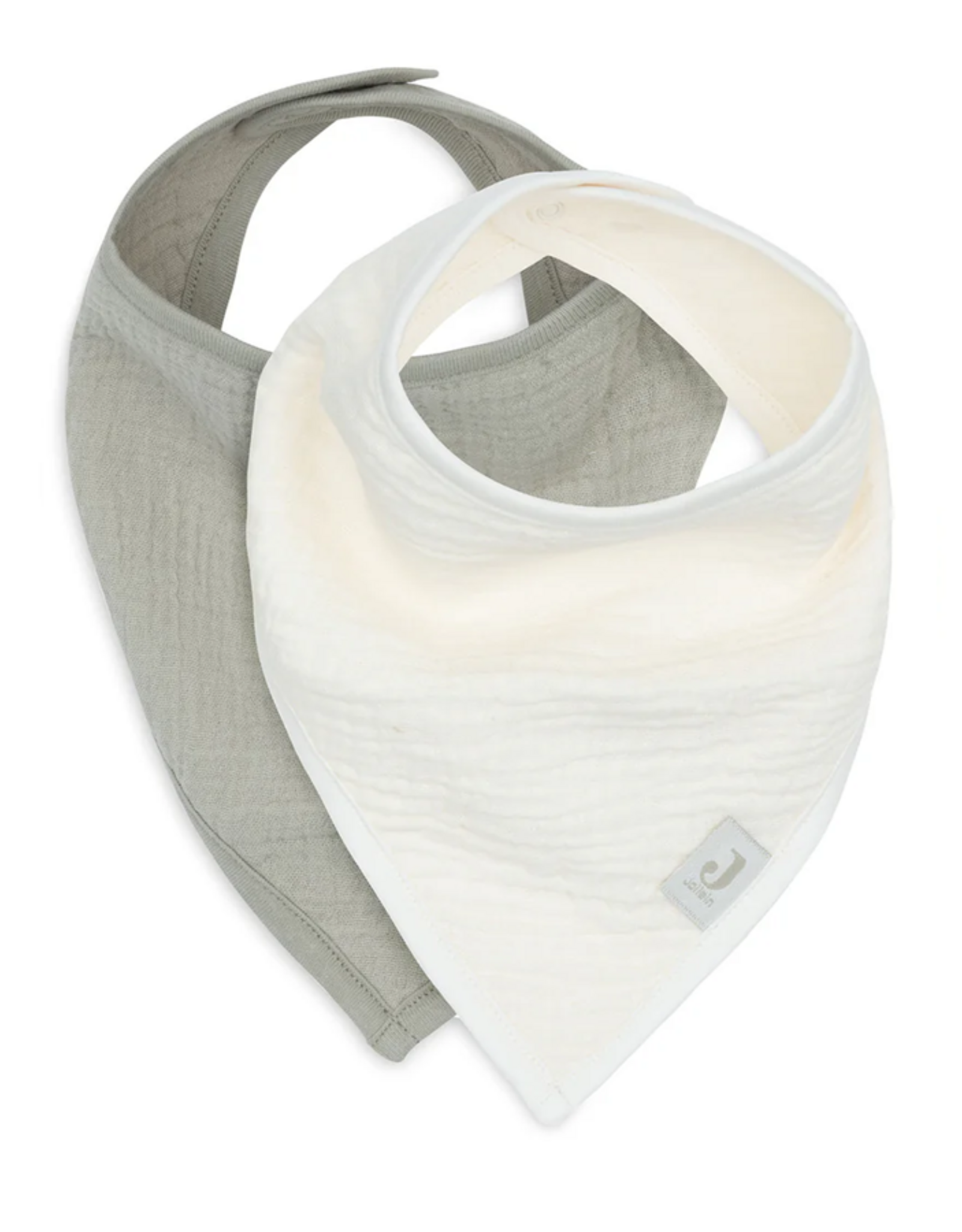 Jollein Slab Bandana Hydrofiel Olive Green/Oatmeal (2pack) - Jollein