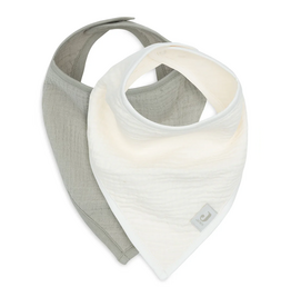 Jollein Slab Bandana Hydrofiel Olive Green/Oatmeal (2pack) - Jollein