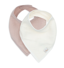 Jollein Slab Bandana Hydrofiel Wild Rose/Oatmeal (2pack) - Jollein